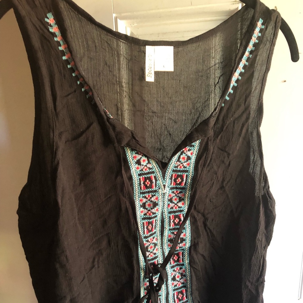Cute embroidered tank top